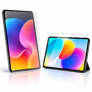 Két táblagép kijelzője elé helyezett átlátszó védőfóliák